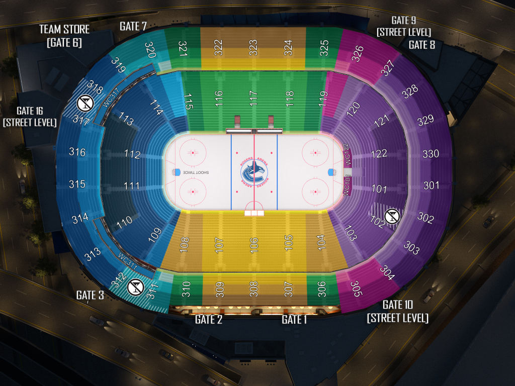 Gm Place Seating Chart Concerts